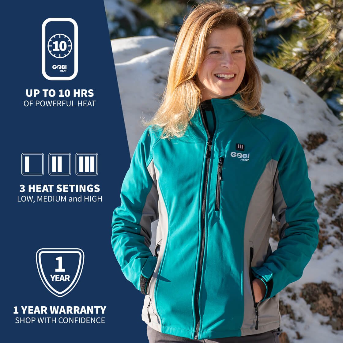 Sahara Womens Heated Jacket - Gobi Heat