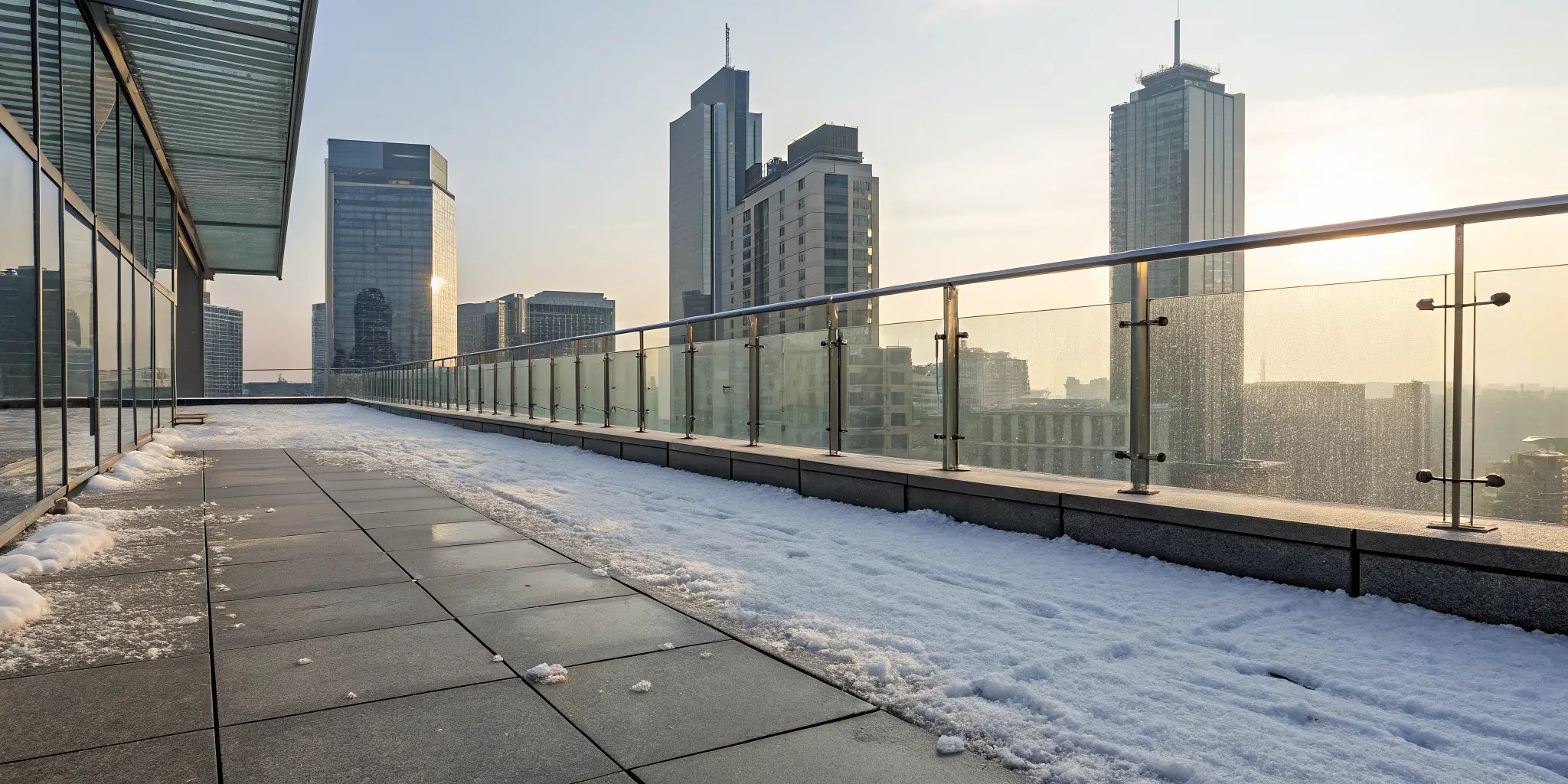 Comparing the best heated vests for warmth on a snowy city rooftop.