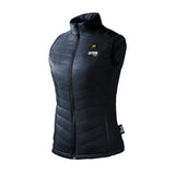 Dune women's heated vest in Onyx front view