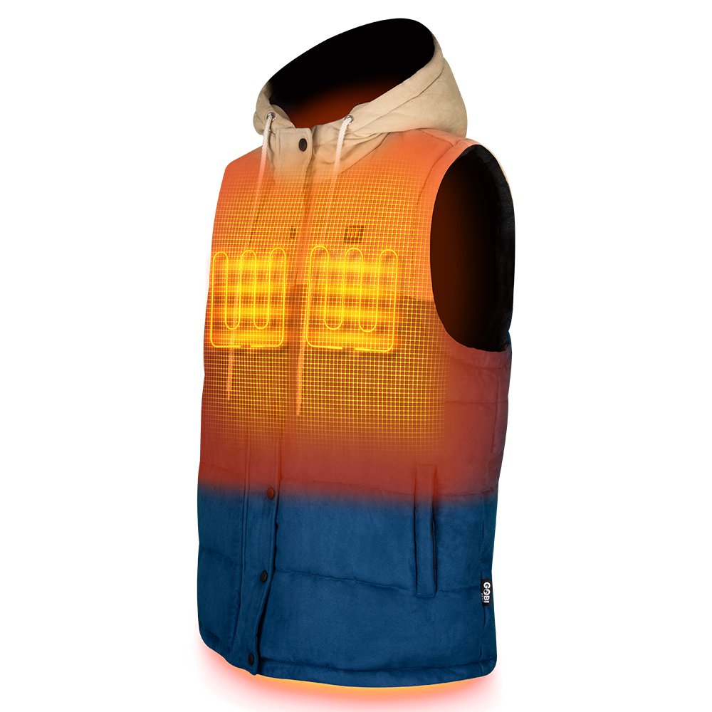 Colt Mens Heated Vest with Hood - Gobi Heat