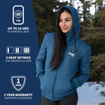 Ridge Womens Heated Hoodie - Gobi Heat