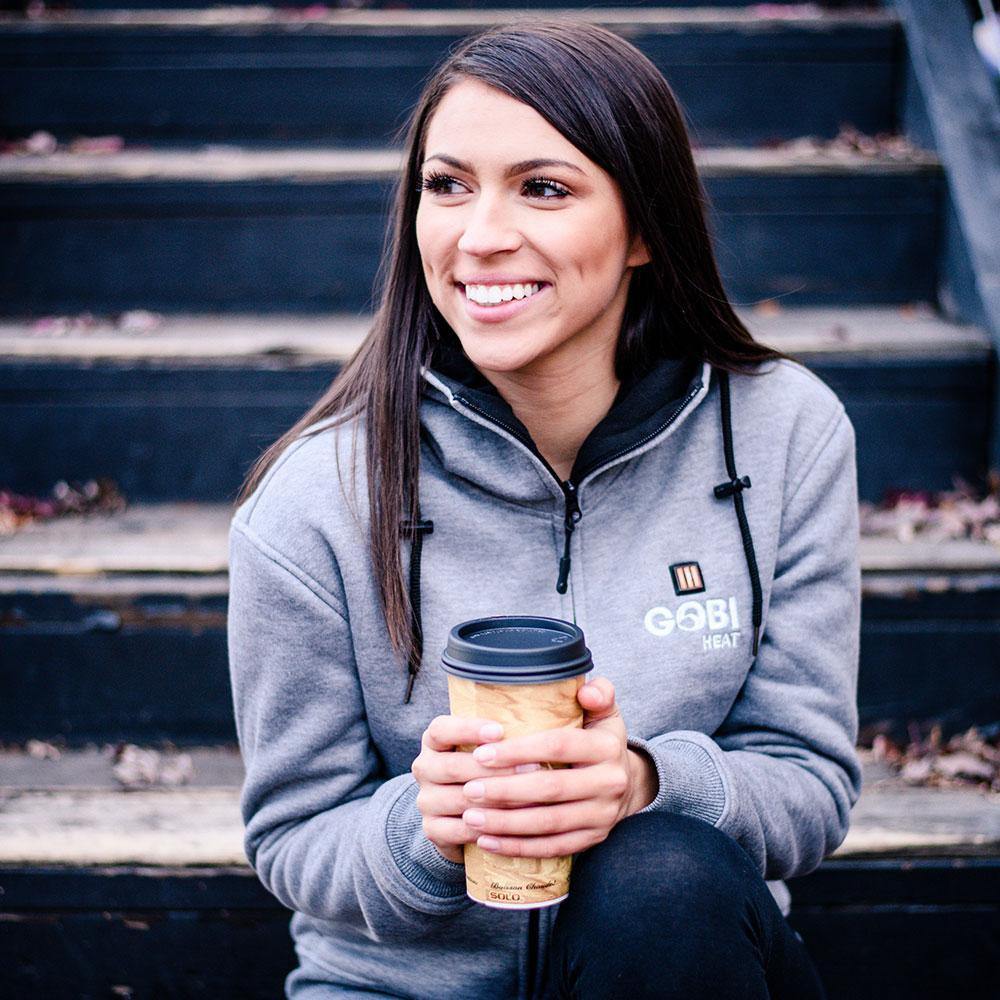Ridge Womens Heated Hoodie - Gobi Heat