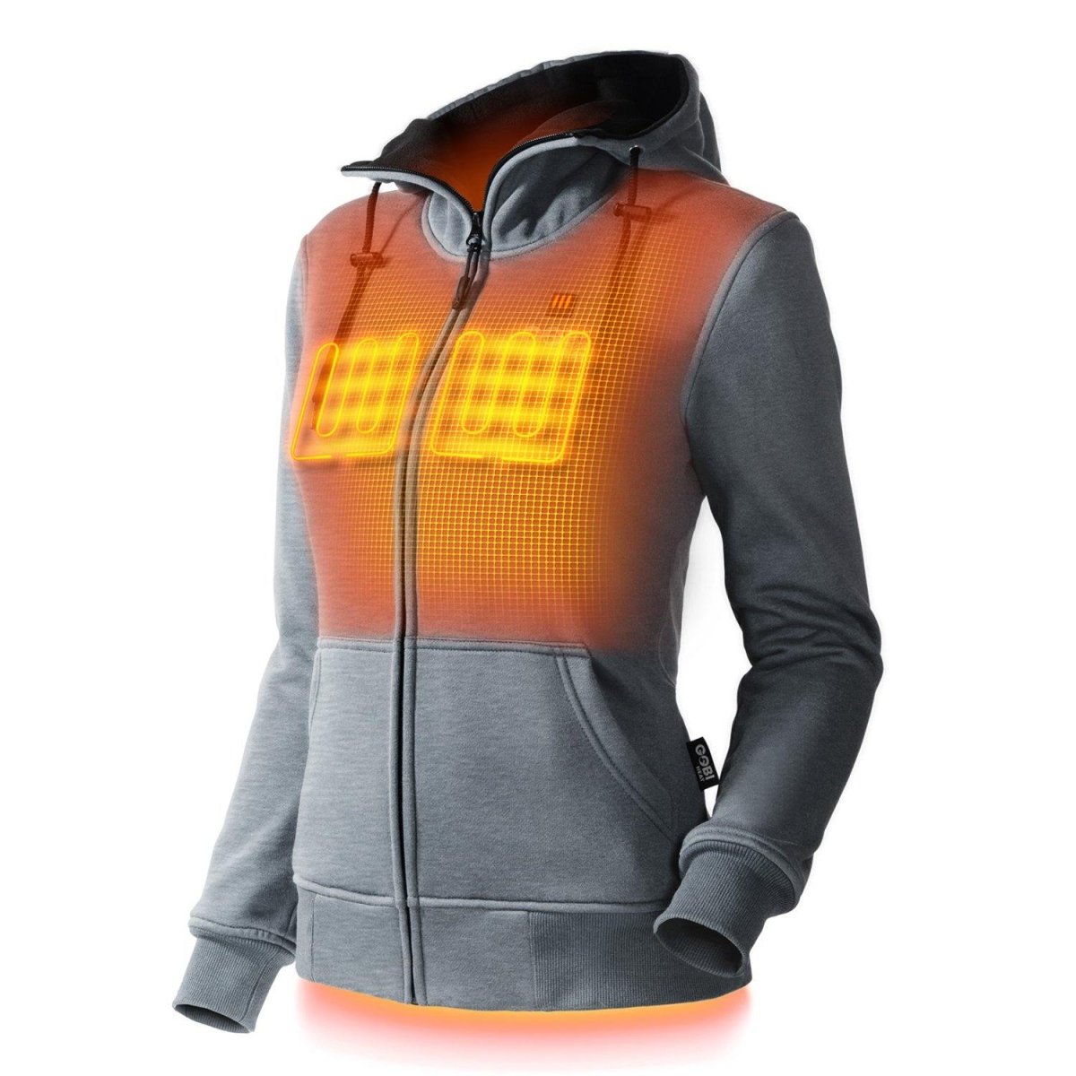 Ridge Womens Heated Hoodie - Gobi Heat