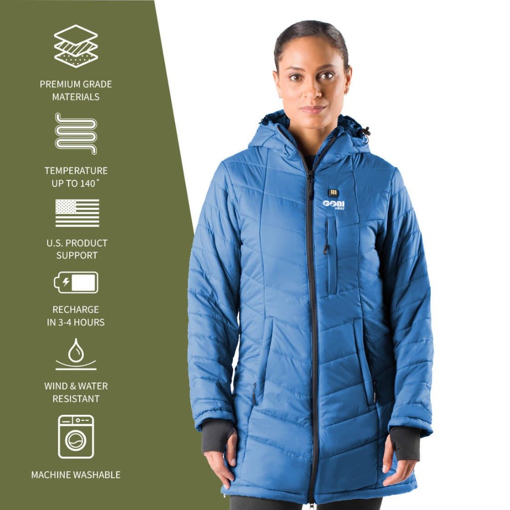 Victoria Womens Heated Coat - Gobi Heat